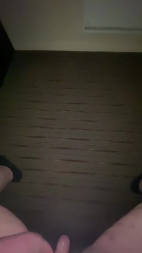 British Virgin Empties His Balls on a Hotel Floor