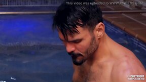 Hot hunk jean franko banging isaac eliad in a pool