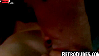 RetroDudes.com - Handsome Jacques sucks my dick while getting pleasured by another gu