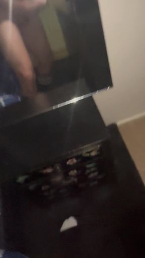 Hung wank with  Flesh Light