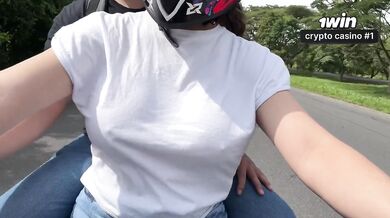 Stepdad humiliates latina stepdaughter with big tits in public
