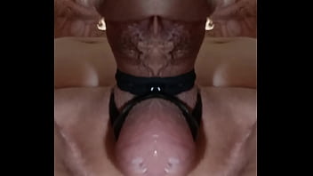 Mirranuz M81 20250619&euro_ DP Glass Beaded Plug and Knotted Dildo both Fuck my Anus standing at bed table