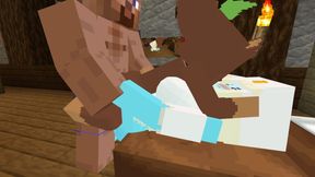 The Jenny Mod Fapcraft Minecraft - Its Bia and Allie the Genie and I Am Fucking Them Both