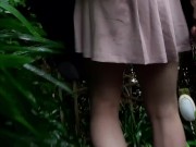 Public upskirt