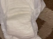 Piss on a diaper