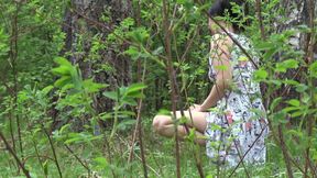 Flashing My Pussy in the Woods