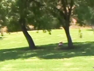 A Readhead Teen Is Randomly Picked up to Show Her Shlong Riding Skills Around BBC.