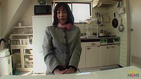 Asian Brunette With Hairy Pussy Fucked In The Doggystyle And Creampied