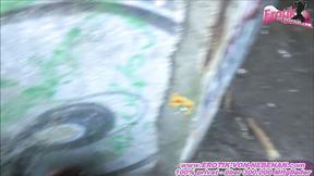 ”Park Pleasure: Chubby Bespectacled Snake Gets Down & Dirty”