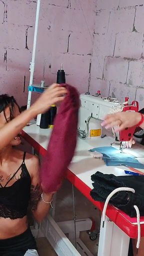 Naughty seamstresses and a lucky customer   Clip 1