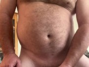 Sexy Daddy Bear Maxwell Cox gets naked and masturbates in his Las Vegas hotel room