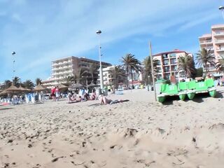 2 hawt golden-haired hotties screwed in three-some outdoor fuck