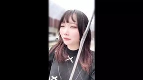 Asian angel babe gives herself a sensual massage