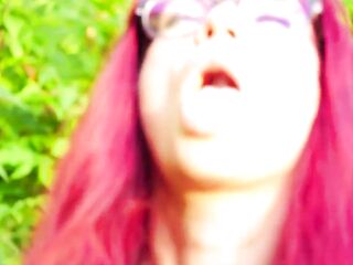 Female cop catches stud stroking in public and issues anal good