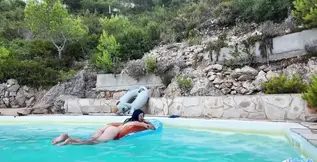 Pool Guy's Juice Filled Ass Fucking