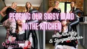 PEGGING THE SISSY MAID IN THE KITCHEN
