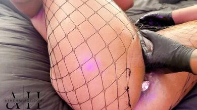 Ebony finger fucking