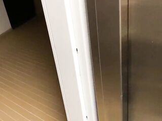Public sex in the elevator after the party with my ally. We get caught!