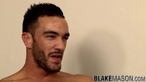 Latino jock Alejandro Alvarez cums stroking and anal playing