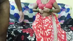 Indian auntie strips off clothes, exposes assets, begs for step-nephew's cock&#x1F32D;, filthy Hindi dialogue.