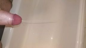 Big cumshoot after edge
