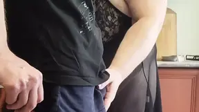 Mother-in-law Takes a Hard Cock in Her Mouth and Swallows Cum