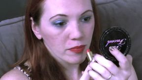 Evangeline wears Fire and ice lipstick 1