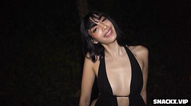 Her Petite Body Choked Hard At The Party