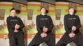 petite twink s intense jerk off climax