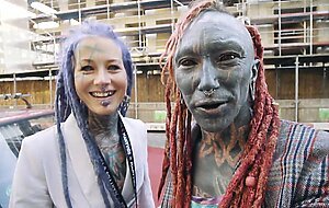 Behinde the scene XBIZ awards Berlin - Anuskatzz and Lily lu visit the show and enjoy the adult time