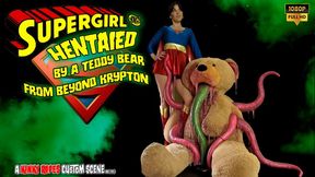 SUPERGIRL HENTAIED BY A TEDDY BEAR FROM BEYOND KRYPTON by BONDAGE KINK superheroine trashed by an creature with tentacles (1080p)