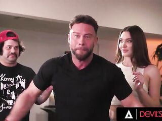 Sweetheart Masturbates In Front Of Housemate Previous to Hard Bang