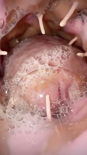 Nano pussy with Sensitive stimulators is capable of inducing even a double ejaculation   Clip 2