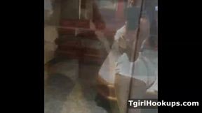collection at not very hot trannys jerking it with bang