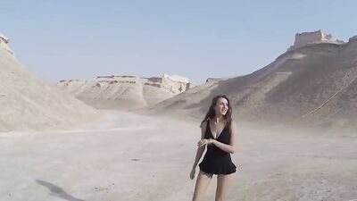 Fashion models are filmed while preparing for photo-shooting