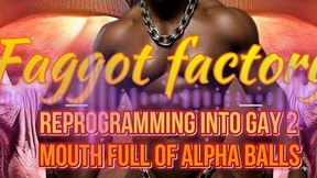 Faggot factory - reprogramming into gay 2: Mouth Full of Alpha Balls 15 min (MaleDom)