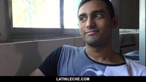 LatinLeche - Timid Latin straight guy barebacked on camera for money