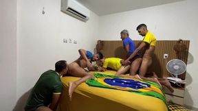 e foi assim que assisti brasil x haiti com meu parceiros de fortaleza ceara brasil - part02