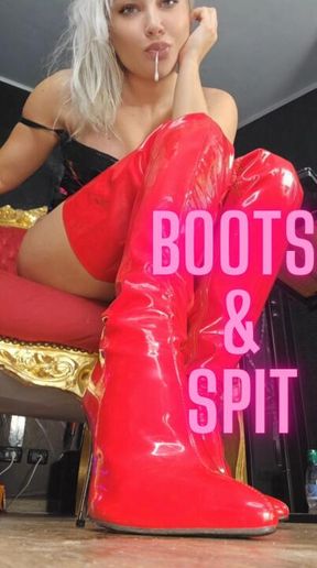 Boots and Spit Humiliation