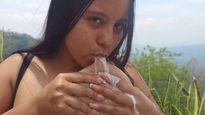 Solo Female Hand Milking &amp; Breast Relief