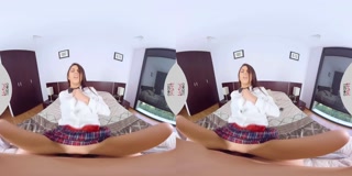 VIRTUAL TABOO - Stepsis Taking Brother's Cock While On Phone With BF