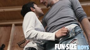 FunSizeBoys - Tall hung DILF Bob Knight breeds petite Latin bottom twink