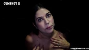 Gloryhole girl gets 10 amazing cumshots on her face and in her mouth
