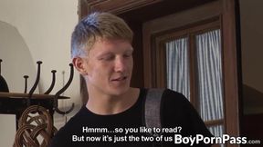 Benjamin and Steve suck and rub each others hard cocks