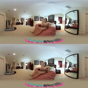 Reverse Cowgirl With Sexy Brunette In Vr With Dani Daniels And Jean Val Jean