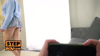 Stepbrother's POV: Amalia Davis Blows and Fucks Raw
