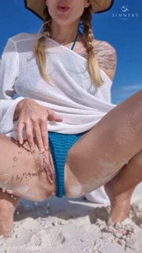 PISSING IN YOUR MOUTH AT THE BAHAMA BEACH