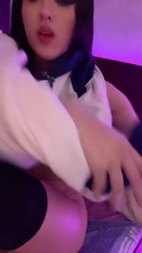 I finger my pussy and make video for my lover.