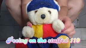 Peeing on the stuffed 119