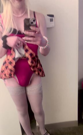 Hiking my skirt up for you